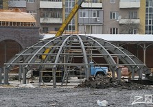 Строительство Сумского рынка в Харькове