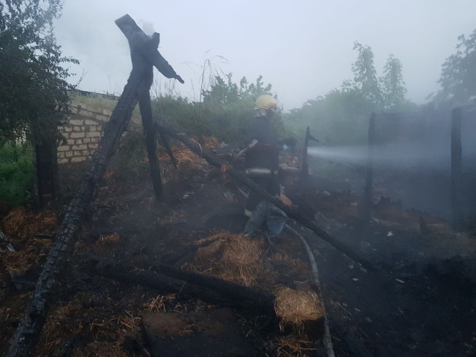 В Дергачевском районе снова горели хозяйственные постройки. Новости Харькова