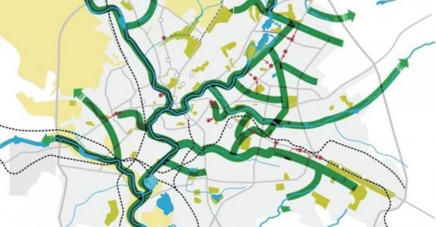 В Харькове создадут систему зеленых коридоров, которая соединит парковые зоны города велосипедными и пешеходными дорожками