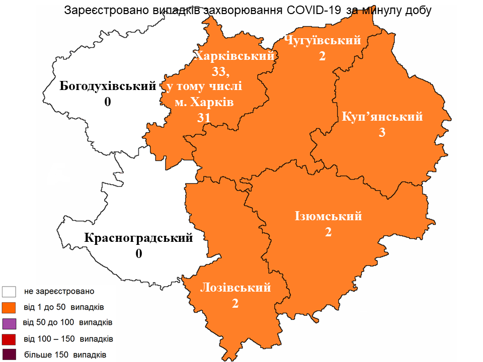 За 26 июля в Харьковской области лабораторно зарегистрированы новые случаи заражения коронавирусом.