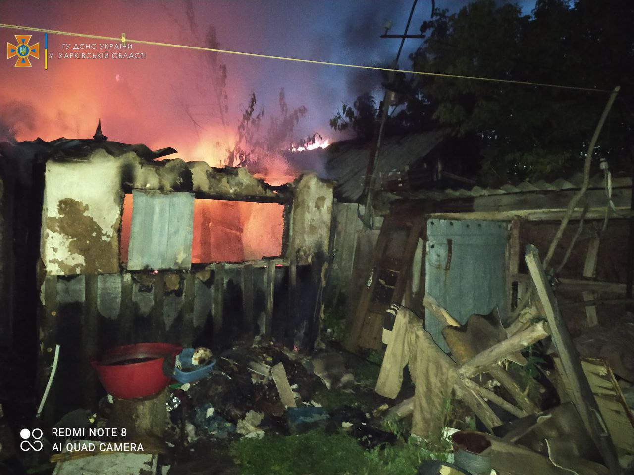 Пожар под Харьковом: нашли тело хозяина дома