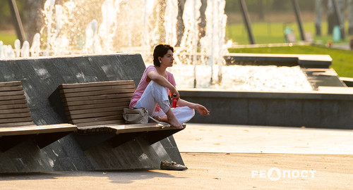 Парк Победы в Харькове в последний день лета