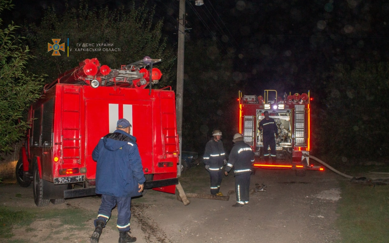  Замыкание электропроводки устроило пожар под Харьковом