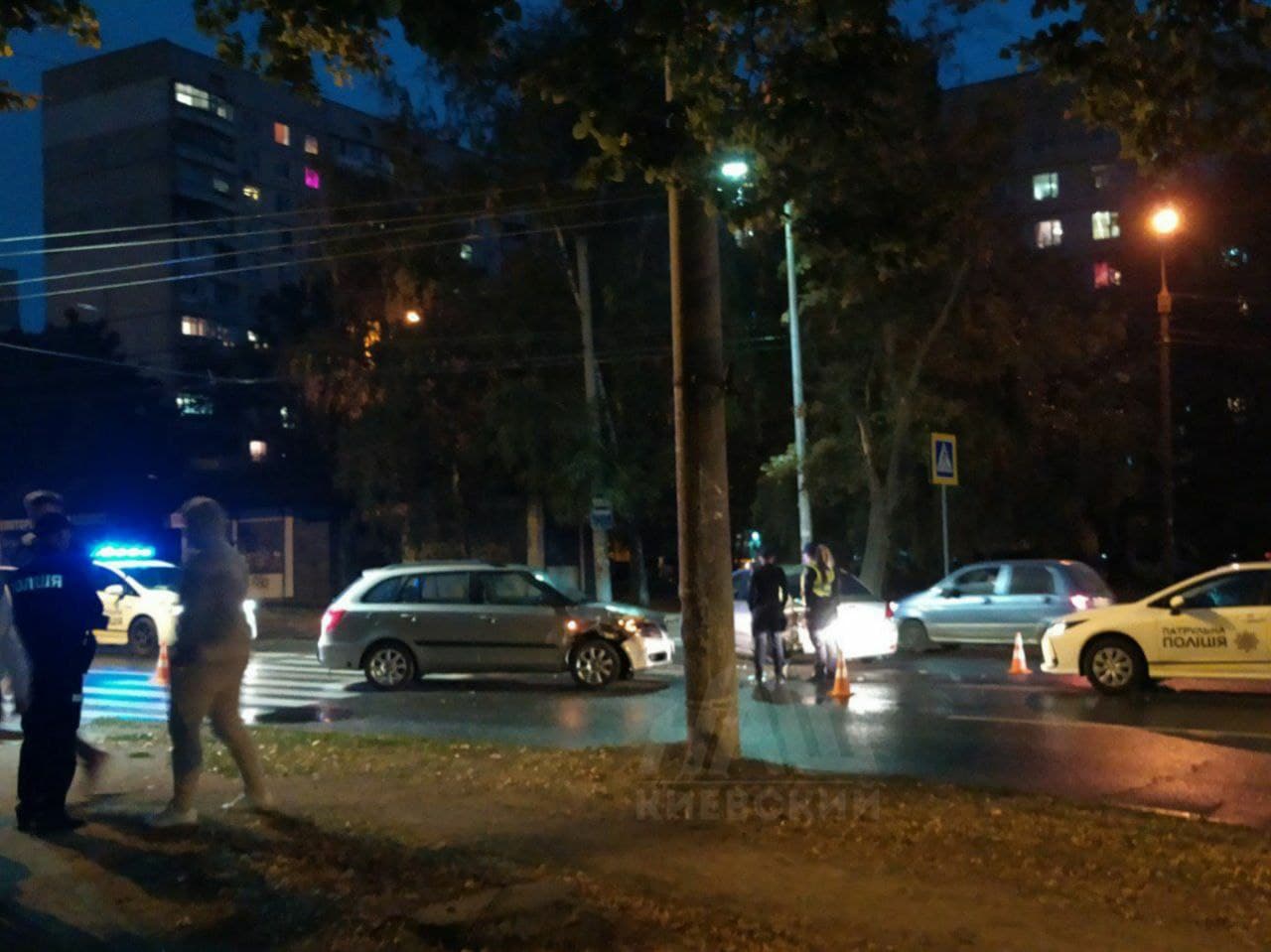 ДТП Харьков: Столкнулись два легковых автомобиля на Валентиновской улице выше Студенческой
