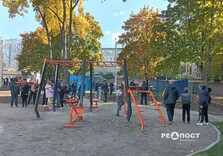 Открыта новая детская площадка во дворе по улице Монюшко. Новости Харькова