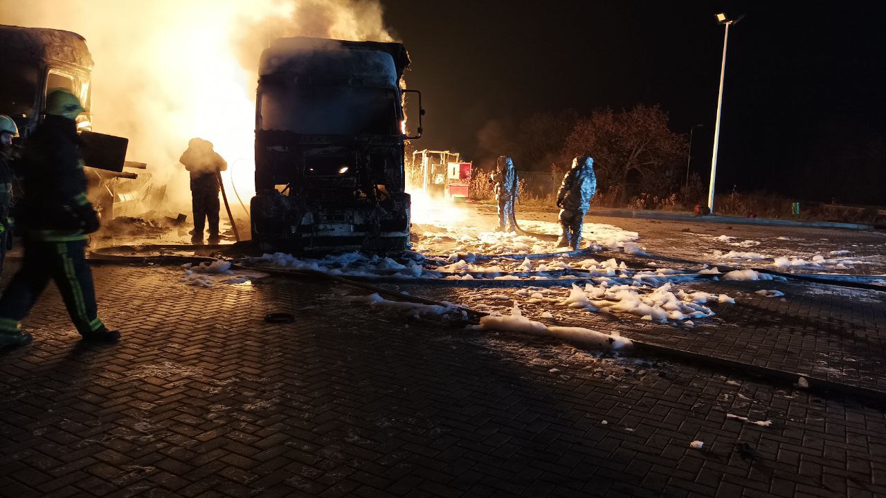 Взрыв на АЗС  WOG под Харьковом