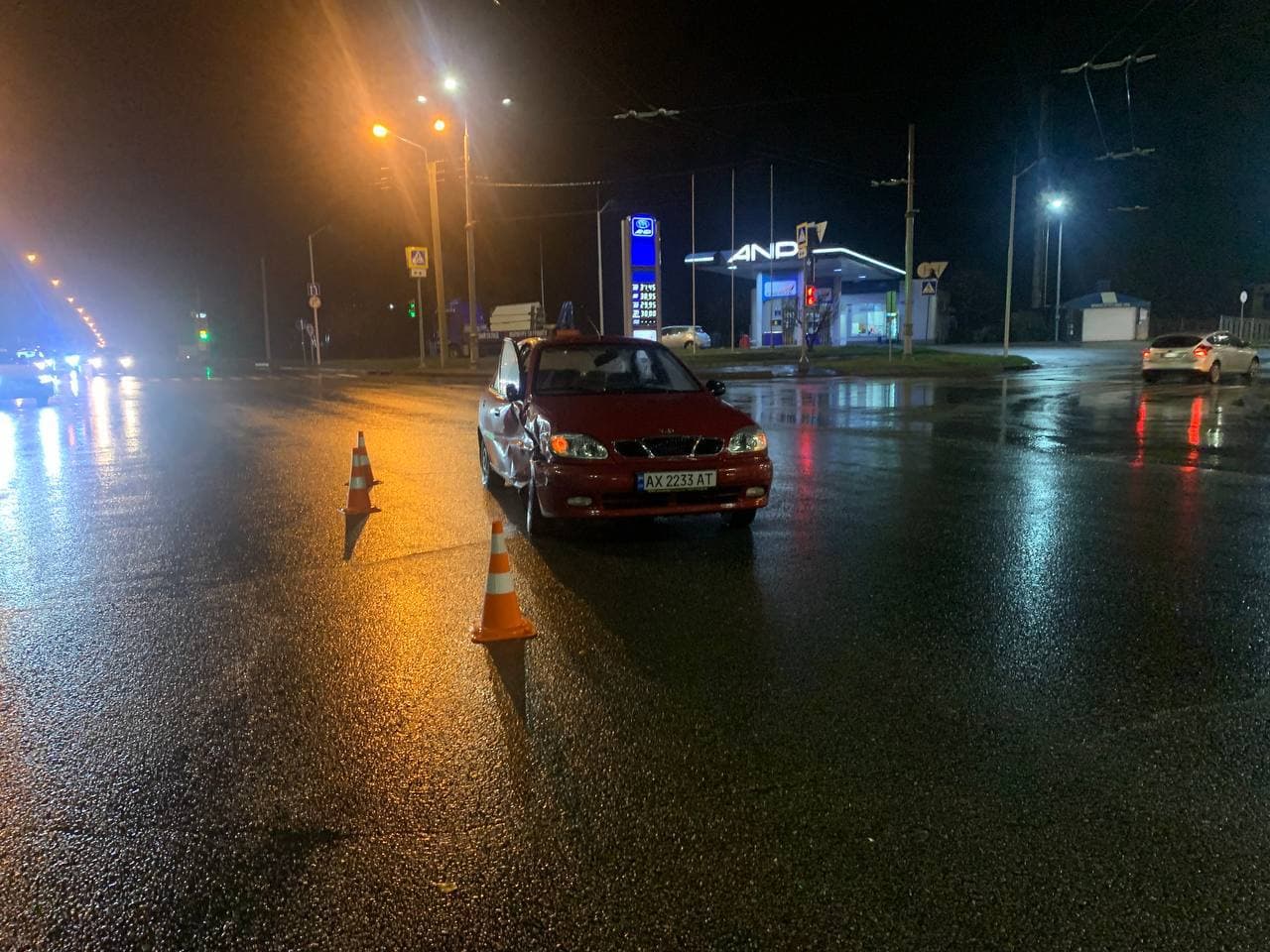 ДТП Харьков: На перекрёстке улиц Леся Сердюка и Натальи Ужвий столкнулись Daewoo и Honda