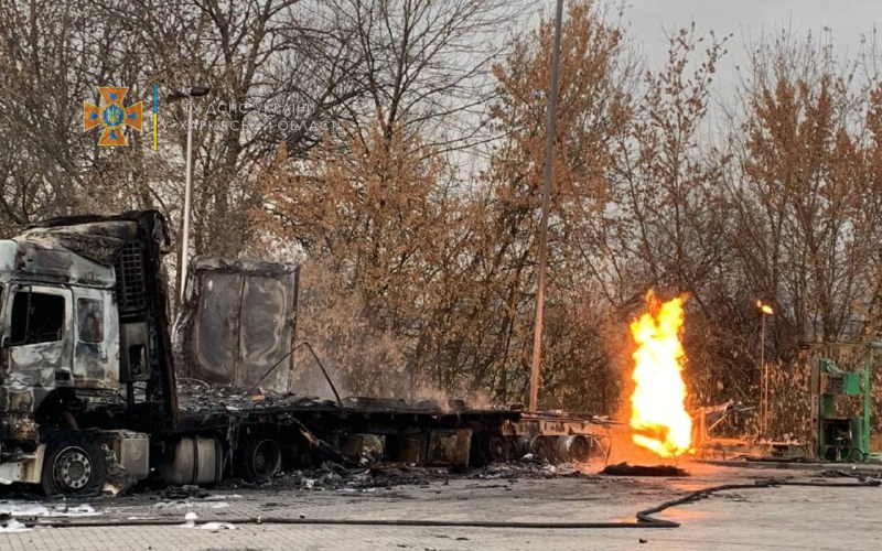 Пожар Харьков: На заправке WOG потушен огонь