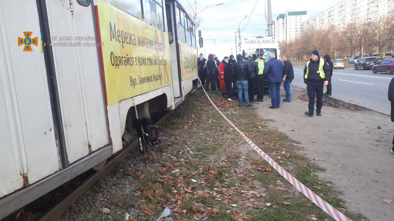 В Харькове трамвай сбил пешехода 