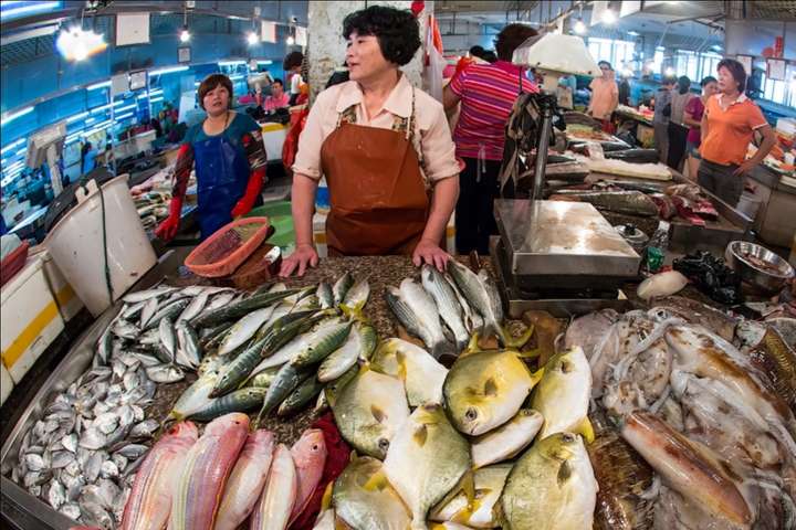 Рыбный рынок в Ухане 