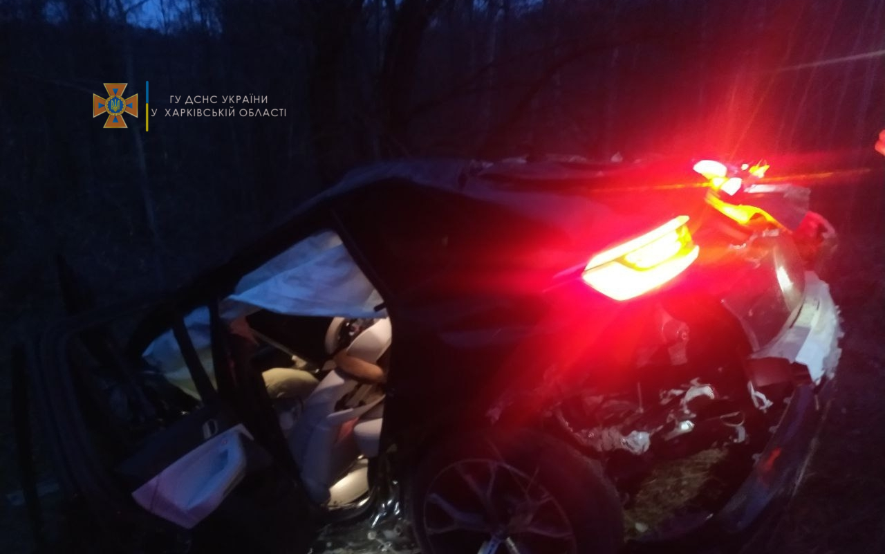 ДТП Харьков: BMW X5 вылетел из трассы, водитель погиб