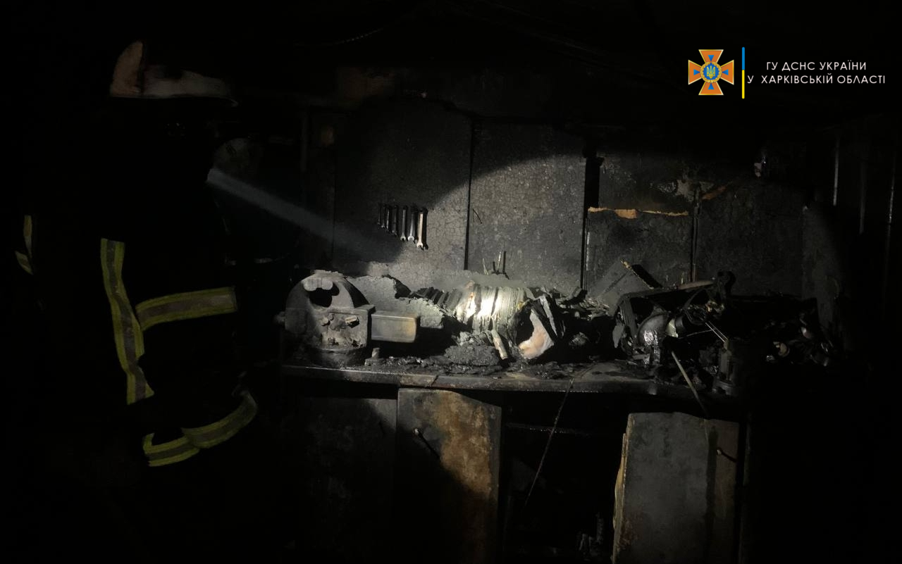 Пожар Харьков: горел гаражный кооператив в Харькове