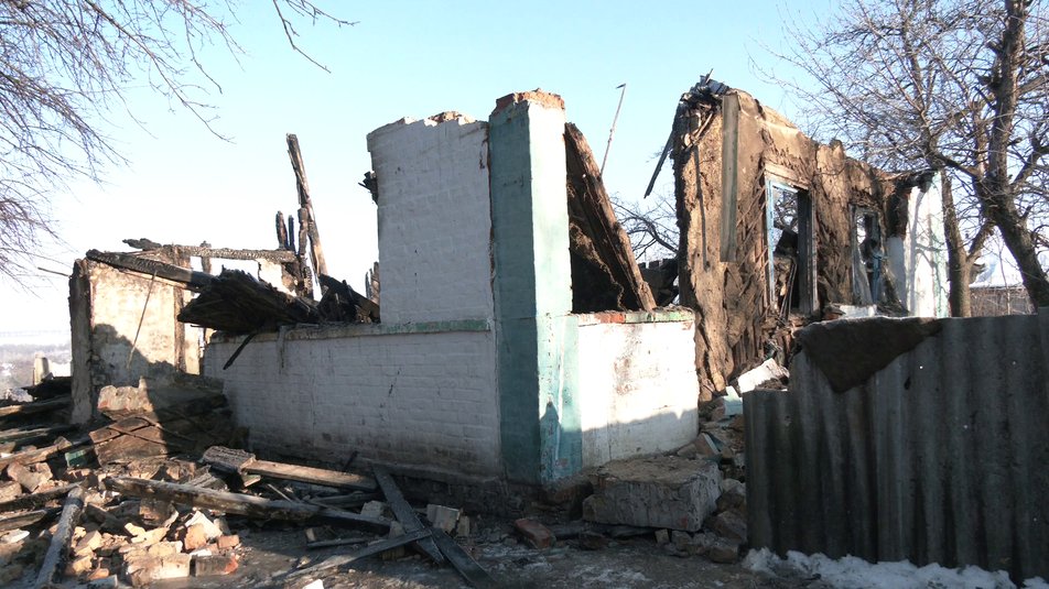 Пожар в Харьковской  области 
