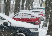 Харьков вновь запорошило снегом