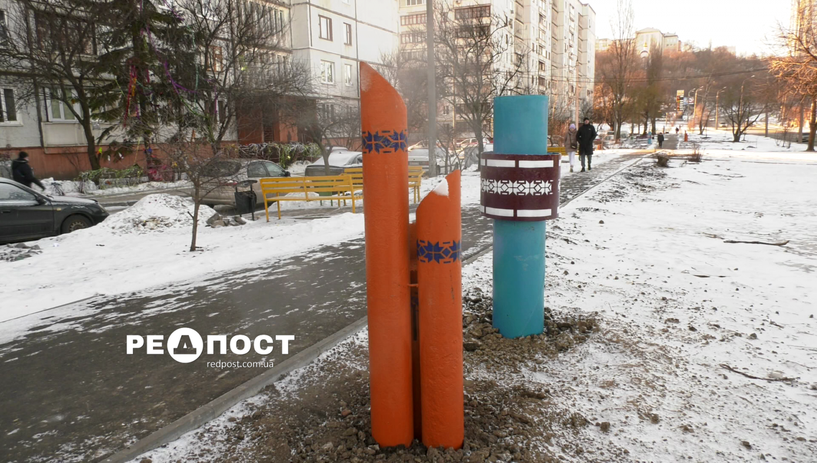 Харьковские тепловики начали украшать орнаментом свои коммуникации