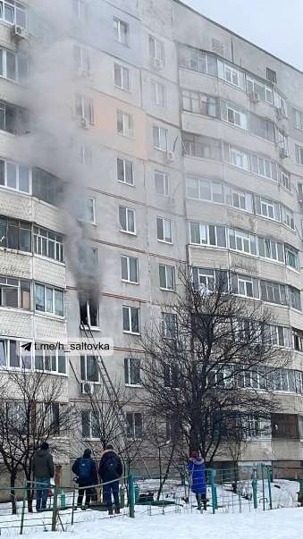 Пожар Харьков: пожар в девятиэтажке по улице Гарибальди, 11