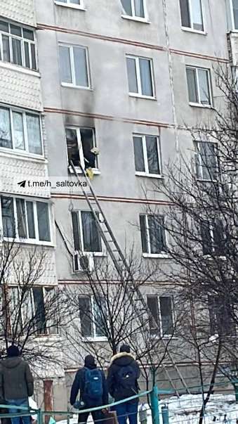 Пожар Харьков: пожар в девятиэтажке по улице Гарибальди, 11