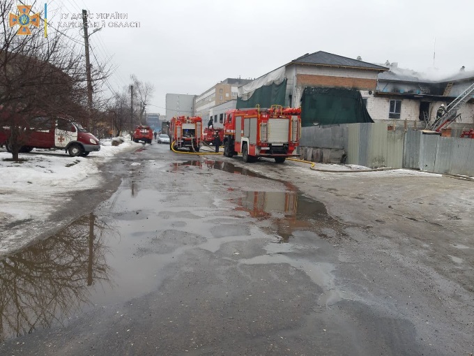 Пожар Харьков: пожар на ул. Георгиевской, 10а локализован