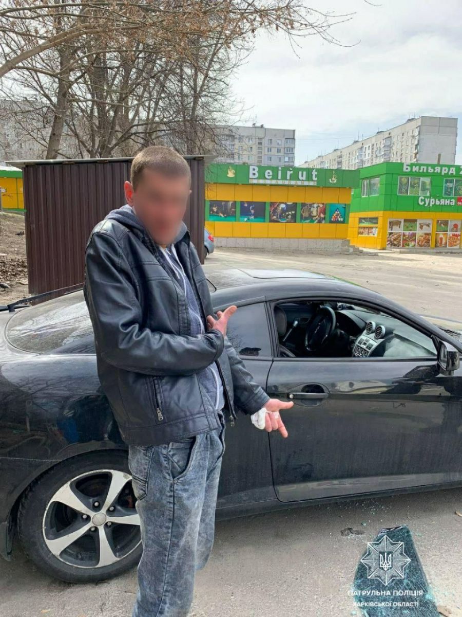 Криминал Харьков: Пойман на горячем грабивший машину мародер