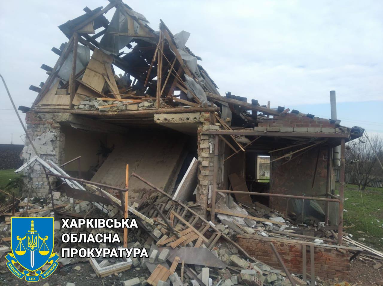 В Богодуховском районе военные рф обстреляли село Александровка