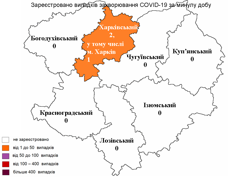 Новые случаи заражения коронавирусом лабораторно зарегистрированы в Харьковской области на 18 апреля 2022 года