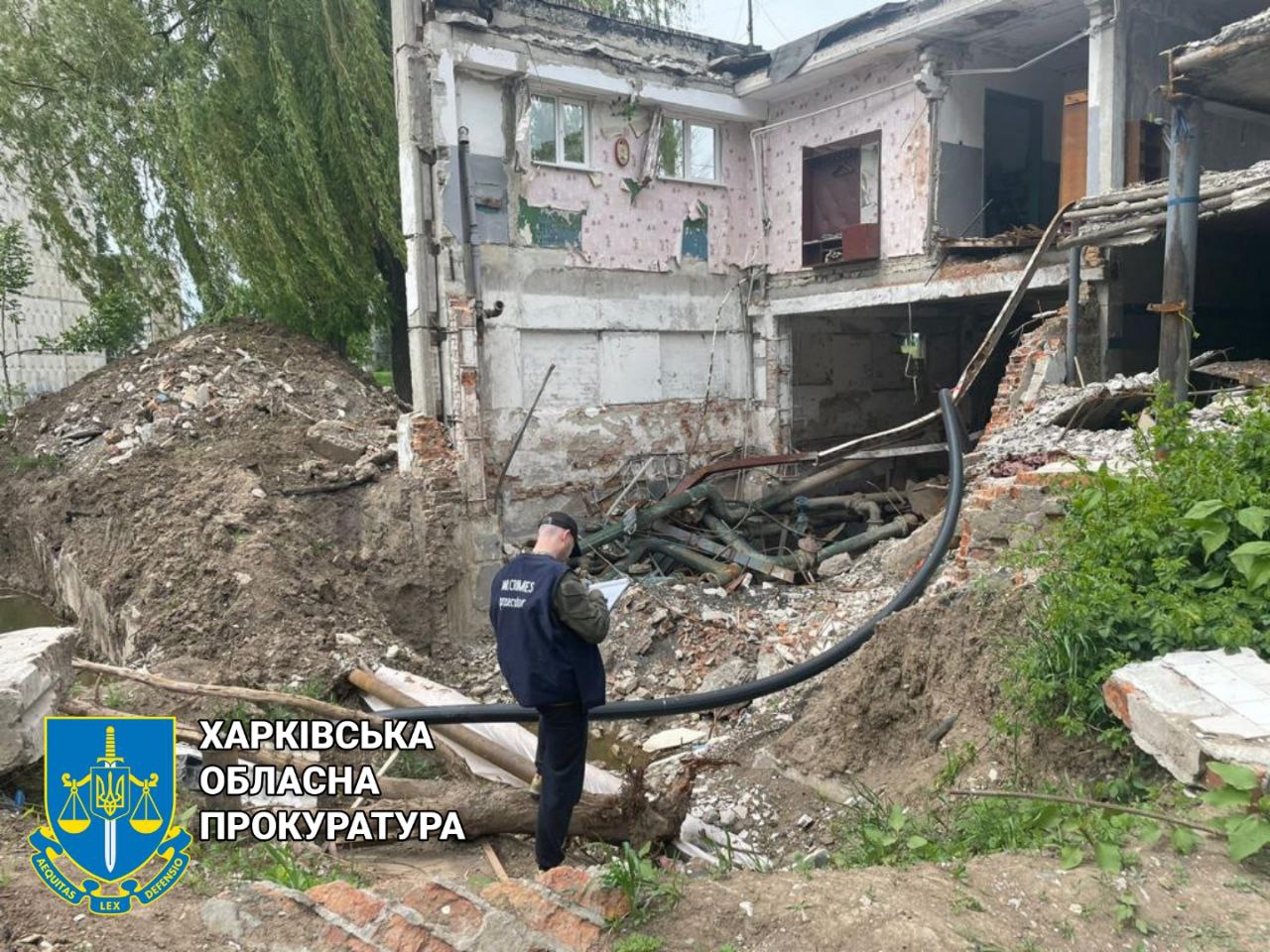 Криминал Харьков: Прокуратура осмотрела более десятка домов, поврежденных оккупантами