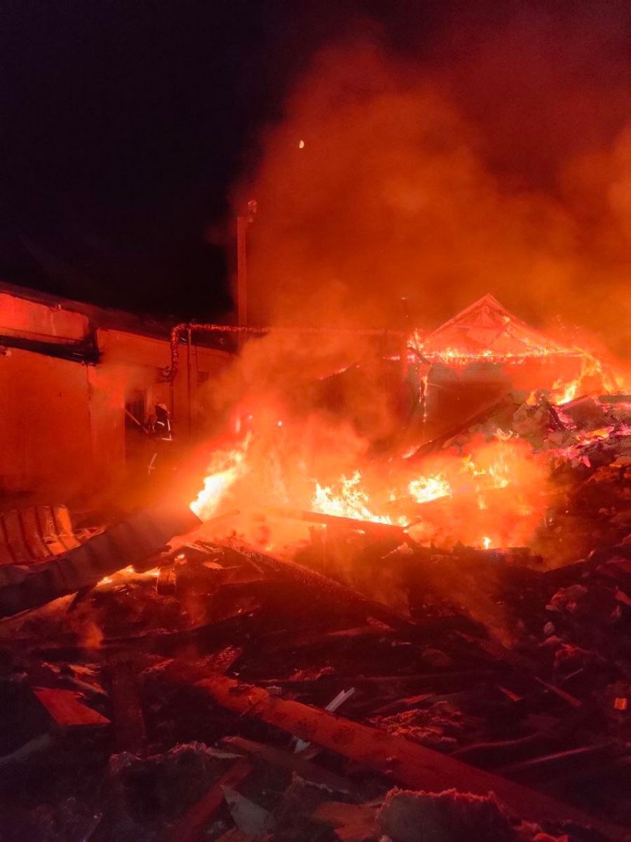 Пожар в Новобаварском районе Харькова 