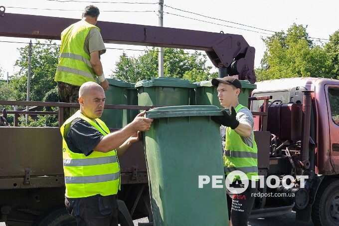 Новини Харкова: у приватному секторі встановили сміттєві контейнери