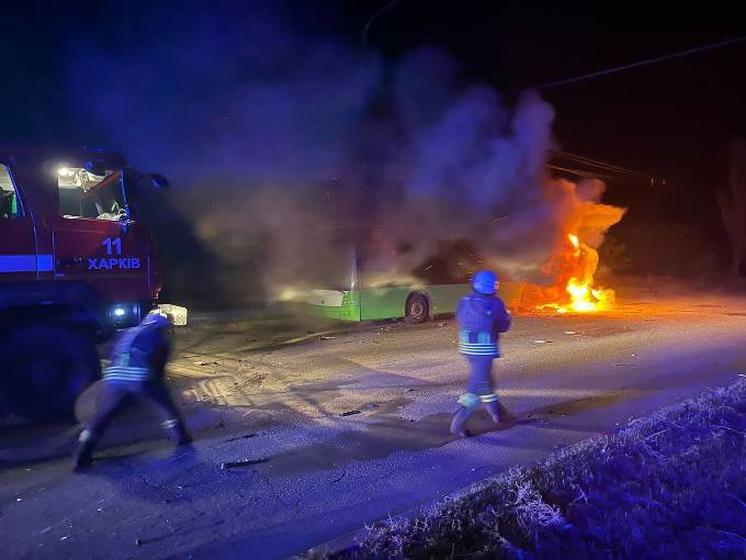 Новини Харькова: п’яний водій врізався у тролейбус