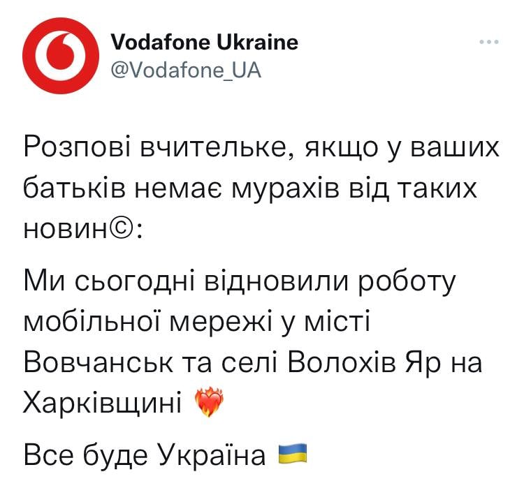 Vodafone Ukraine Харківська область 
