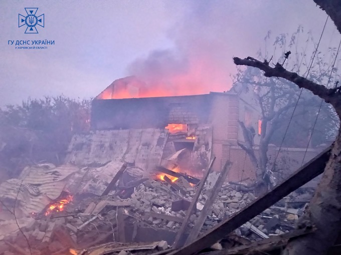 у Куп’янську після обстрілу рятувальники ліквідували три пожежі