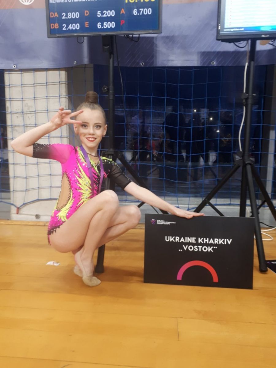 Стала бронзовою призеркою Міжнародного турниру харківська гімнастка Даріна Рищенко
