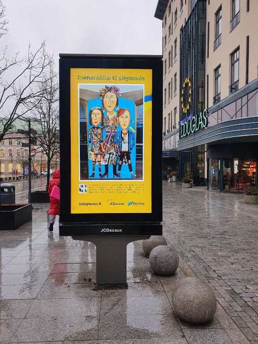 У Литві експонуються малюнки українських дітей, створені в метрополітені Харкова
