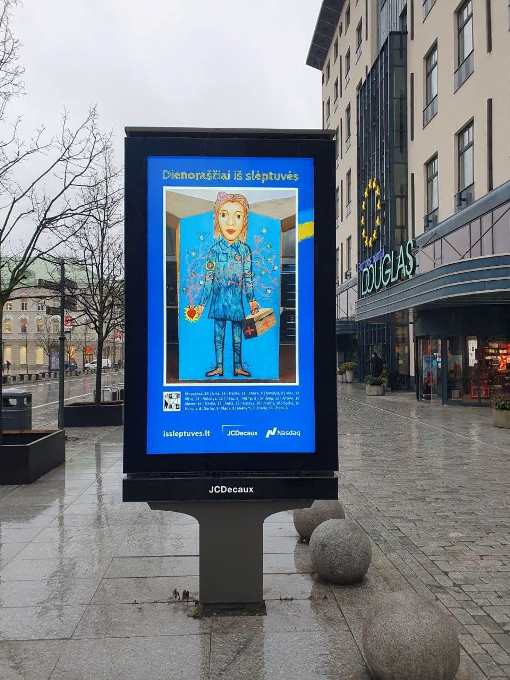 У Литві експонуються малюнки українських дітей, створені в метрополітені Харкова