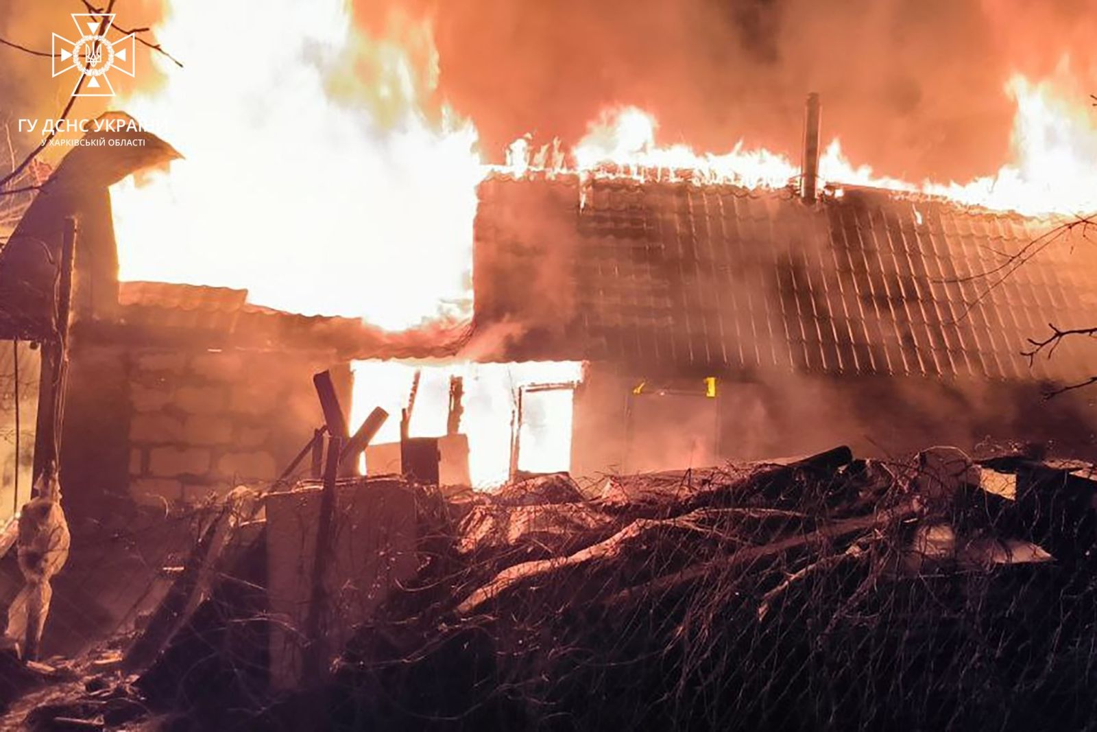 пожежа у приватному будинку на вул. Командарма Шумілова, 96 у селищі Бабаї Височинської громади