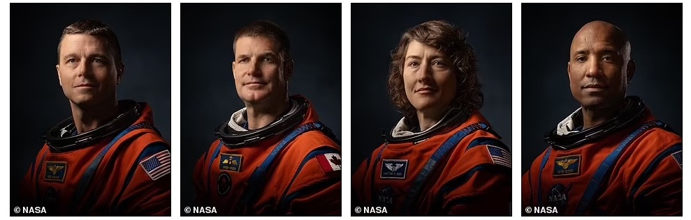 Полетять до Місяця чотири астронавти проекту Artemis II НАСА