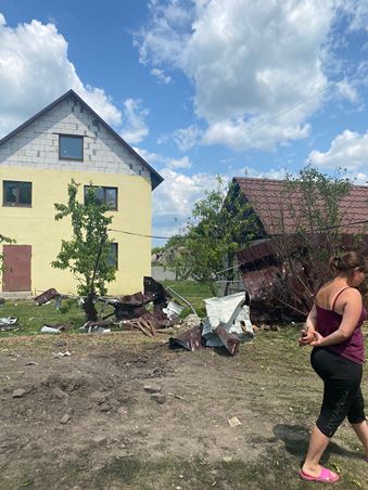 Фото наслідків обстрілу міста Вовчанськ на Харківщині