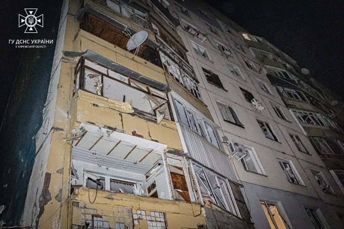 Новини Харкова: рятувальники ліквідували наслідки атаки шахедів