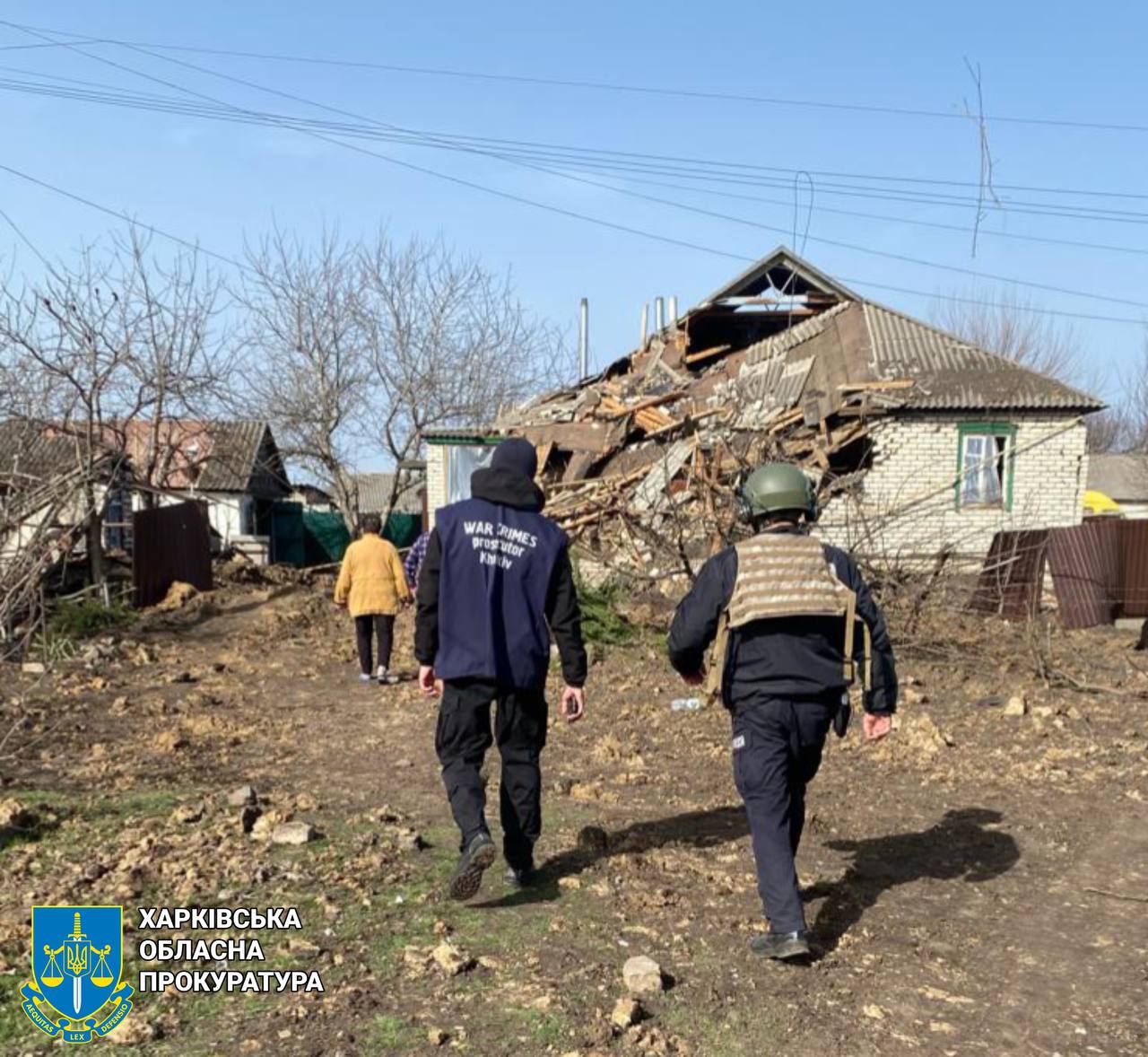 Показали, як виглядає селище Харківщини після обстрілу правоохоронці