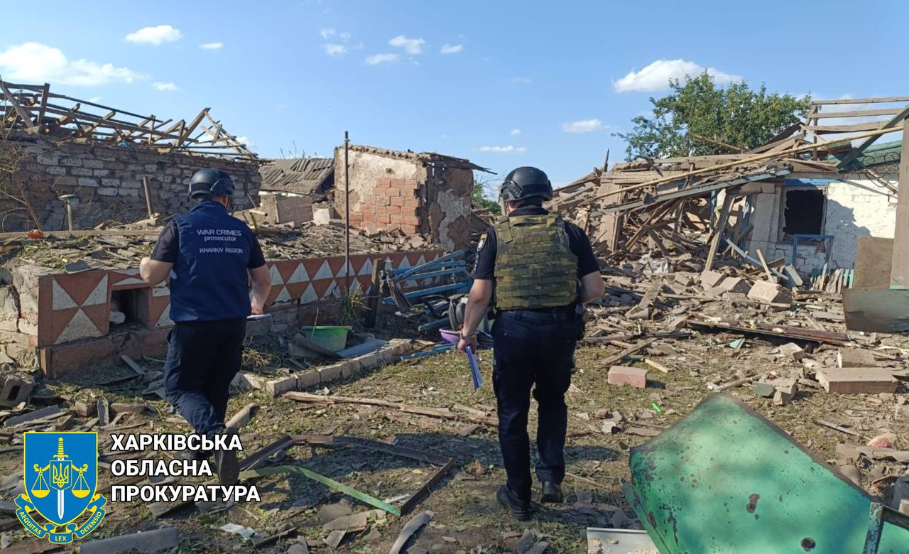 Постраждали двоє мешканців села  Харківщини під час ворожего удару