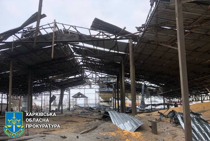 наслідки атаки БпЛА по селу Рясне