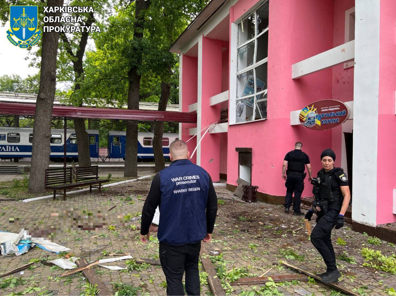 пряме влучання по території Малої Південної залізниці