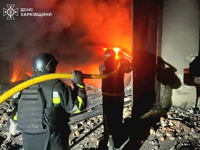 ДСНС Харківщини ліквідувала наслідки атаки дронів у Великобурлуцькій громаді