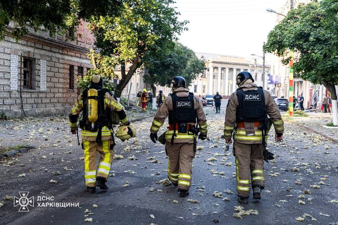 Пожежі в Харкові після удару БпЛА