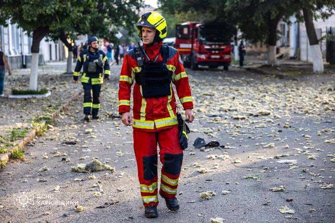 Пожежі в Харкові після удару БпЛА