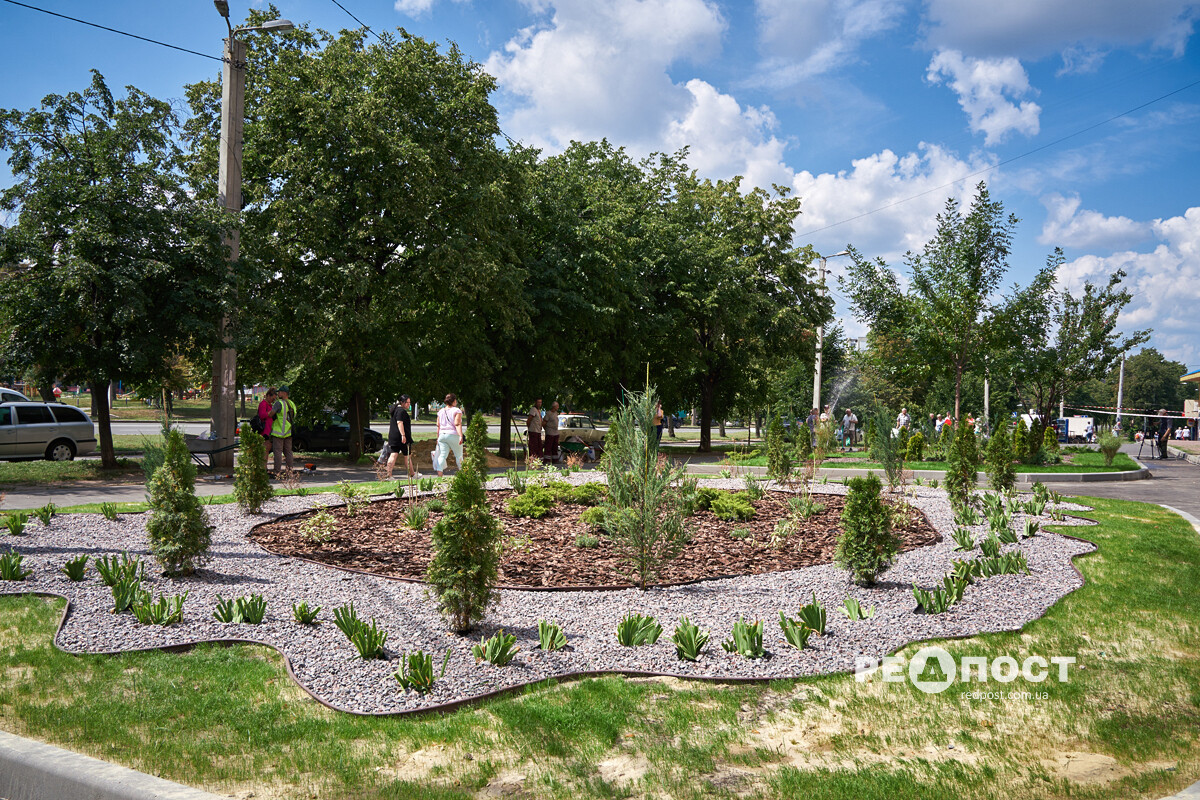 Яскраві квітники з'явилися у Слобідському районі Харкова (фото)
