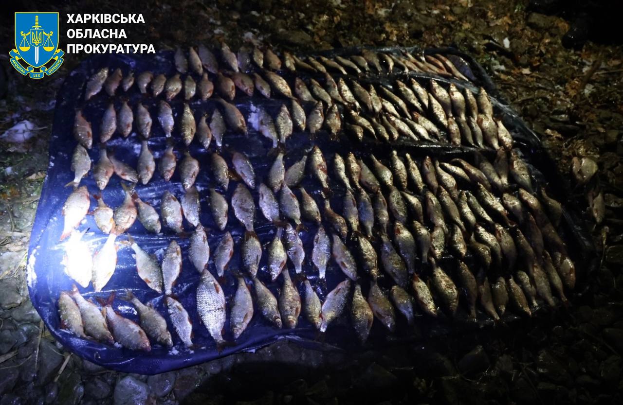 На Харківщині судитимуть чоловіка за незаконний вилов 480 рибин на 750 тисяч гривень