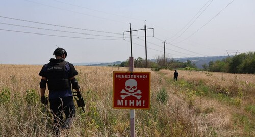 Сапери розміновують ЛЕП в Ізюмському районі (відео)