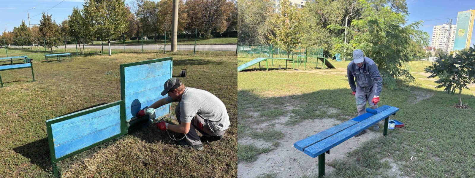 Відновили майданчики для дресування собак на чотирьох вулицях міста комунальники: Новини Харкова