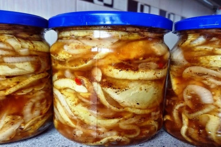 Овочевий шашлик на зиму: баклажани та кабачки в ароматному маринаді